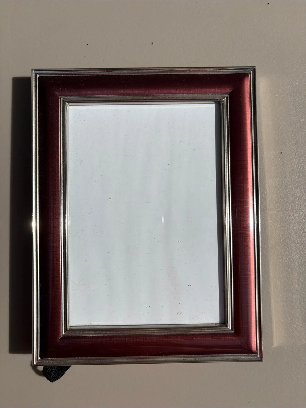 Fetco Burgundy Frame with Silver Trim
